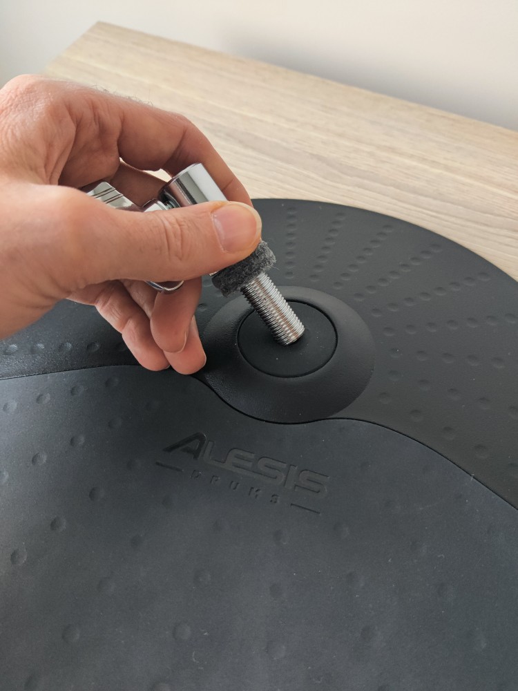 Inserting bolt from top