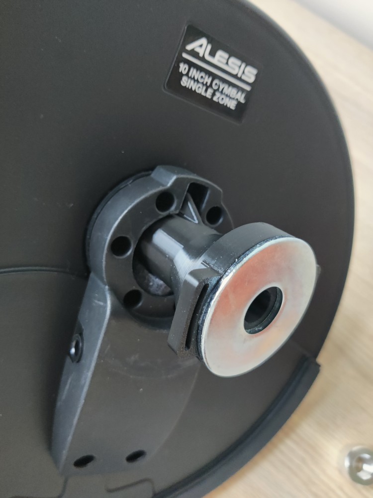 Completed cymbal assembly