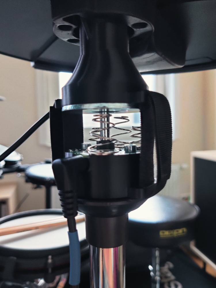 Plugging in the cable